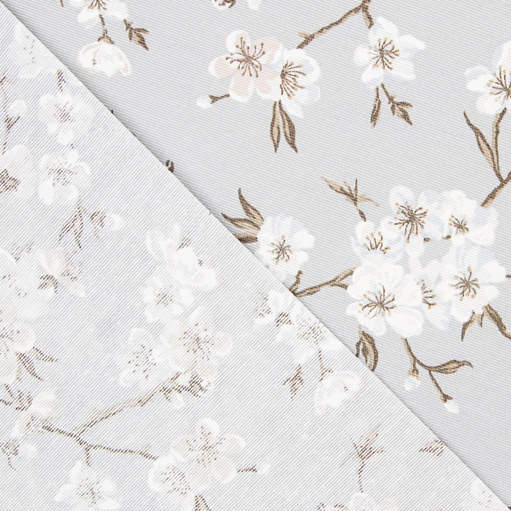 Nappe Anti-tâches Fleur Japon Gris - Ribes y Casals