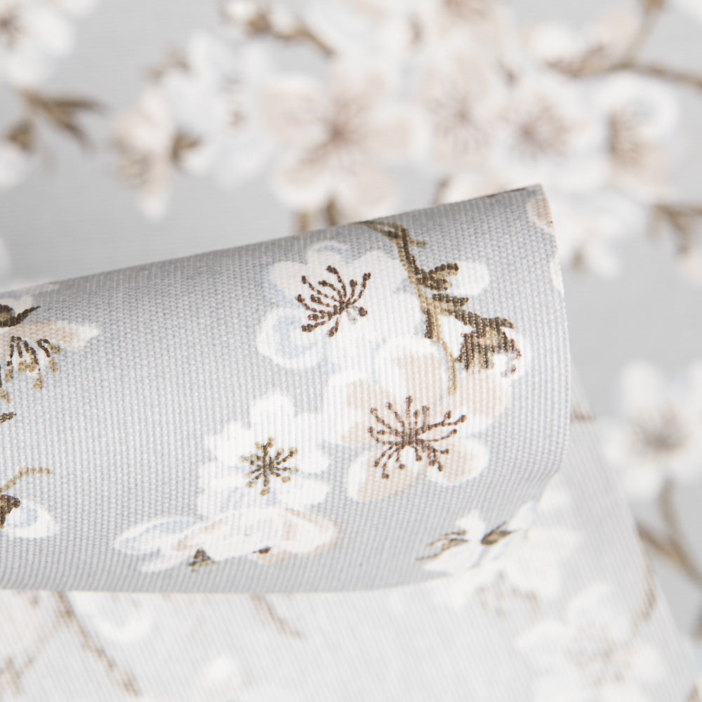 Nappe Anti-tâches Fleur Japon Gris - Ribes y Casals