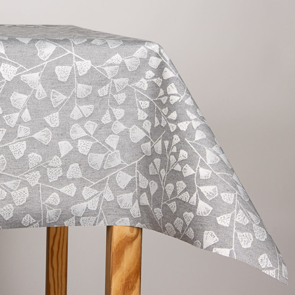 Nappe Anti-tâches Jacquard Gris - Ribes y Casals
