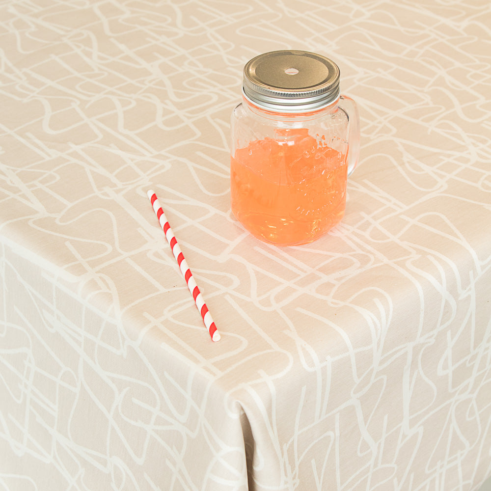 Nappe Anti-tâches Dessins Beige - Ribes y Casals