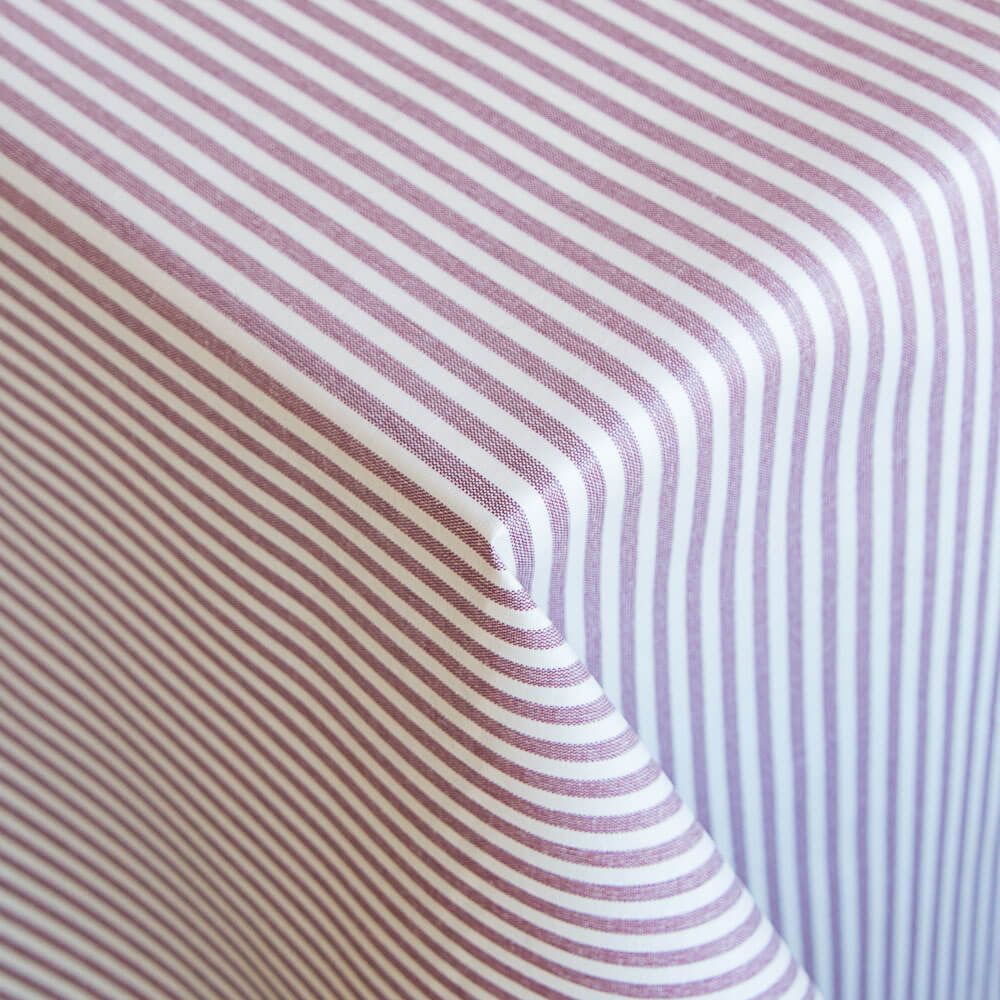 Nappe Anti-Taches Rayures Marron - Ribes y Casals