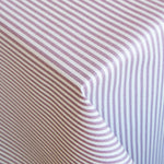 Nappe Anti-Taches Rayures Marron - Ribes y Casals