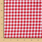 Nappe Tissu Carré Rouge 13mm - Ribes y Casals