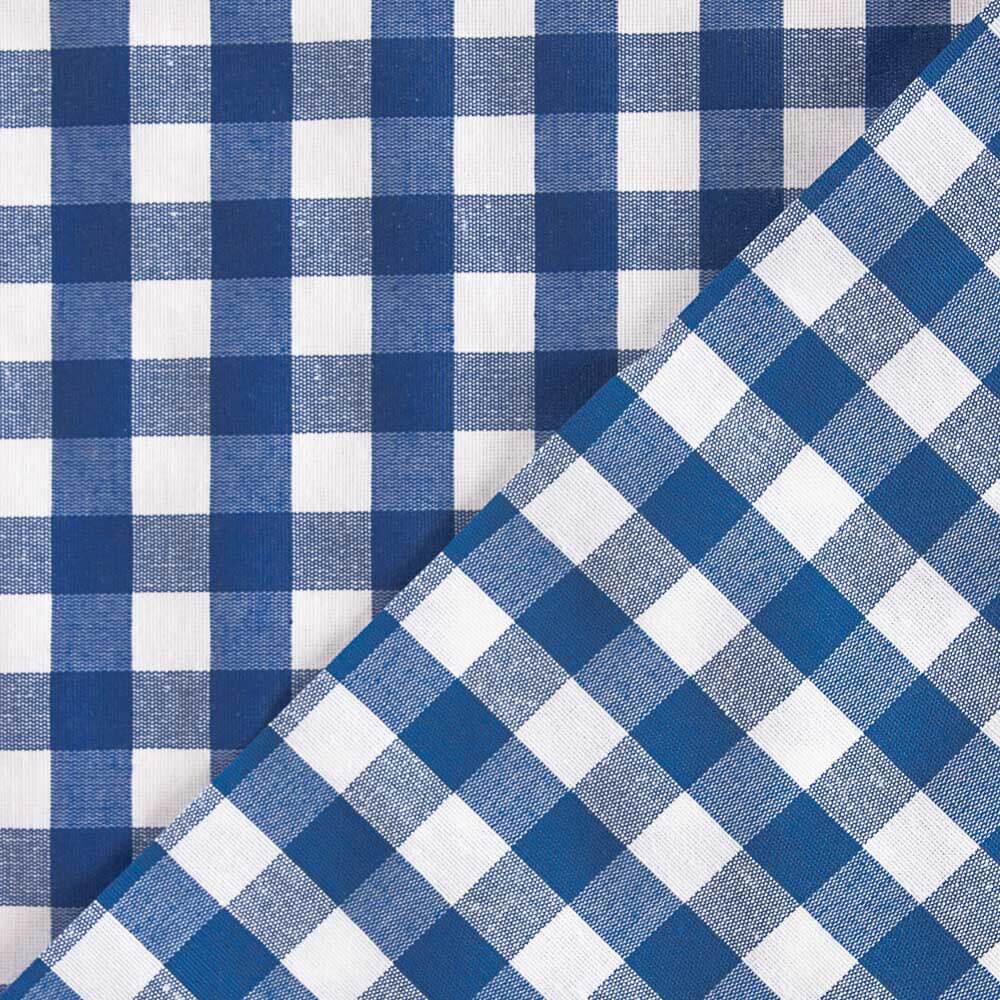 Nappe en résine anti-taches à carreaux bleus - Ribes y Casals