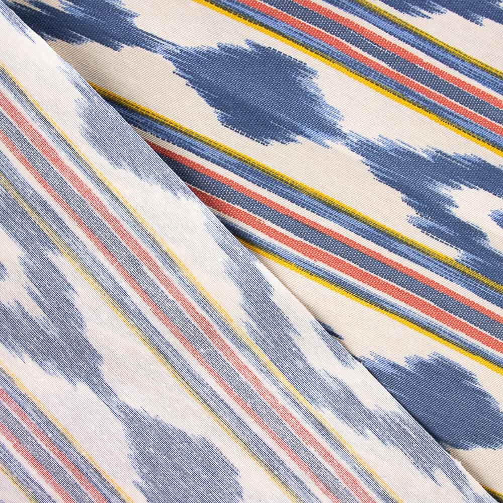 Nappe Ikat Bleu Teinté Résine - Ribes y Casals