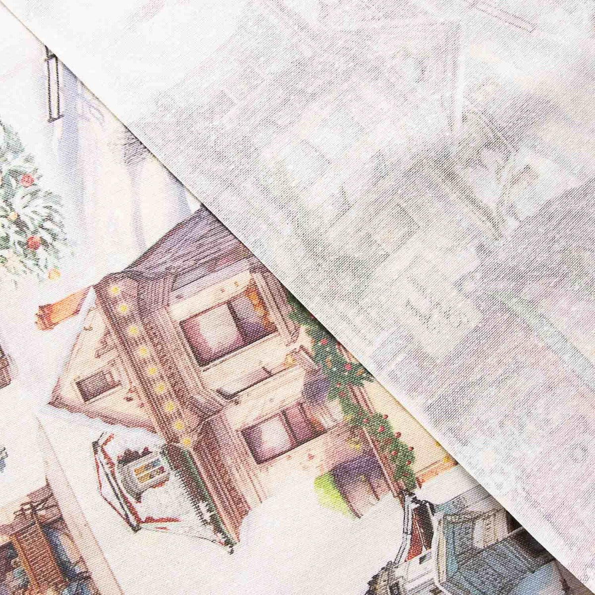 Nappe en résine anti-tâches Maisons de Noël - Ribes y Casals