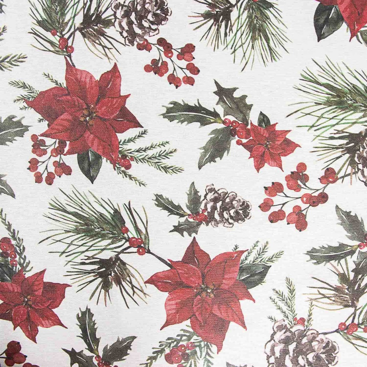Nappe en résine anti-tâches Fleurs de Noël - Ribes y Casals