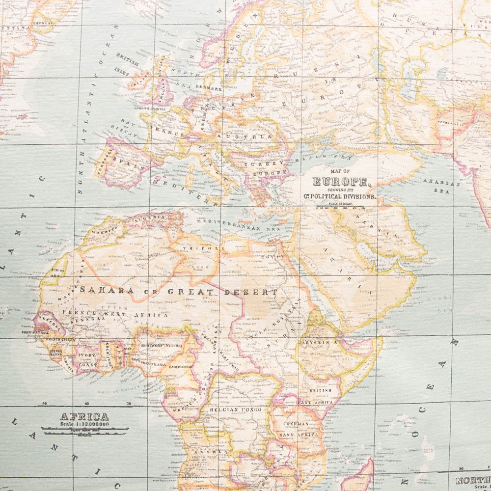 Tissu Enduit Mappemonde - Ribes y Casals