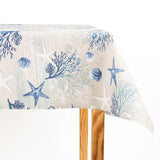 Nappe enduite bleu corail - Ribes y Casals