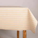 Nappe en résine antitache à rayures Pitiusa orange - Ribes y Casals