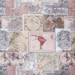 Nappe Anti-Tâche Mappemonde Beige - Ribes y Casals