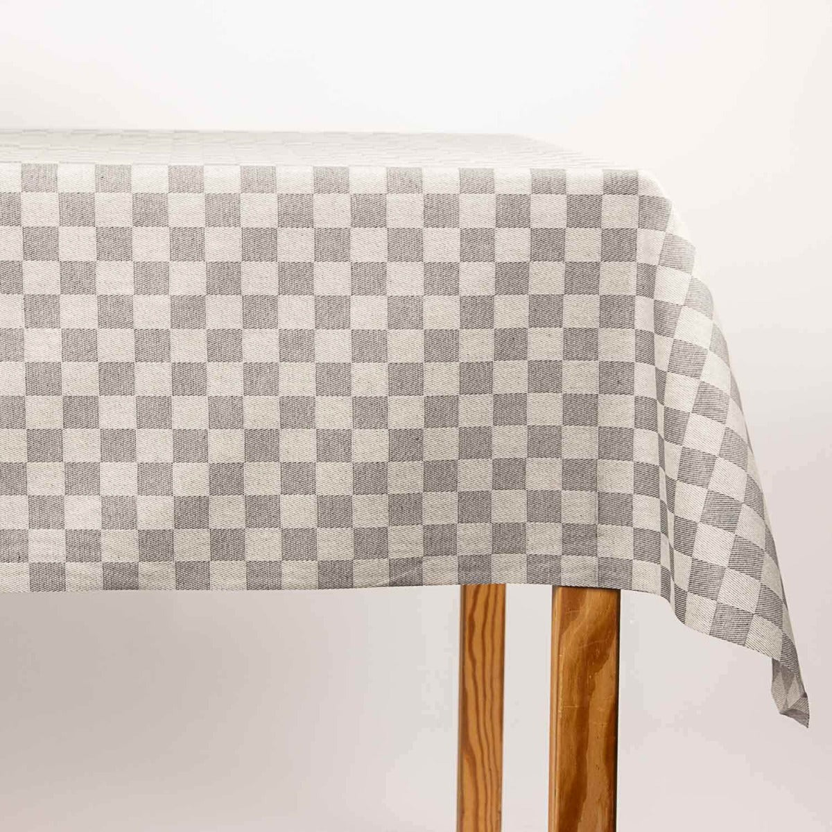 Chess Grey Wipeable Table Nappe - Ribes y Casals