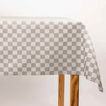 Chess Grey Wipeable Table Nappe - Ribes y Casals