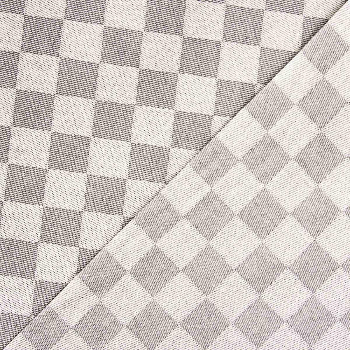 Chess Grey Wipeable Table Nappe - Ribes y Casals