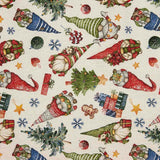 Lurex Gnomes Christmas Ready Made Table nappes 270cm x 150cm - Ribes y Casals