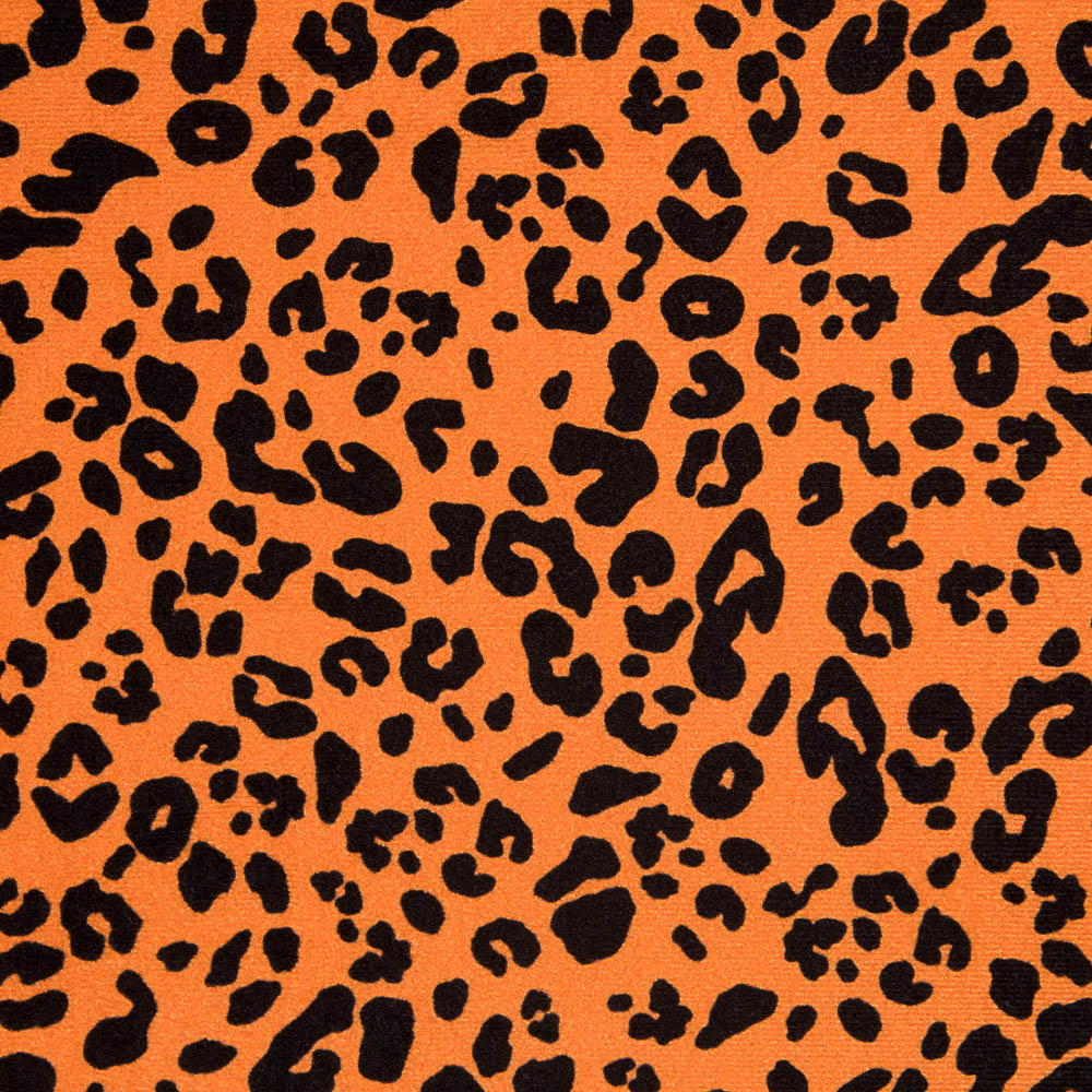 Terciopelo Lycra Leopardo Naranja - Ribes y Casals