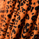 Terciopelo Lycra Leopardo Naranja - Ribes y Casals