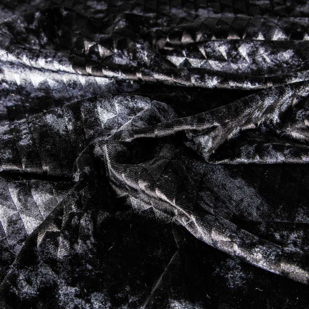 Velours Frappé Jacquard Noir - Ribes y Casals