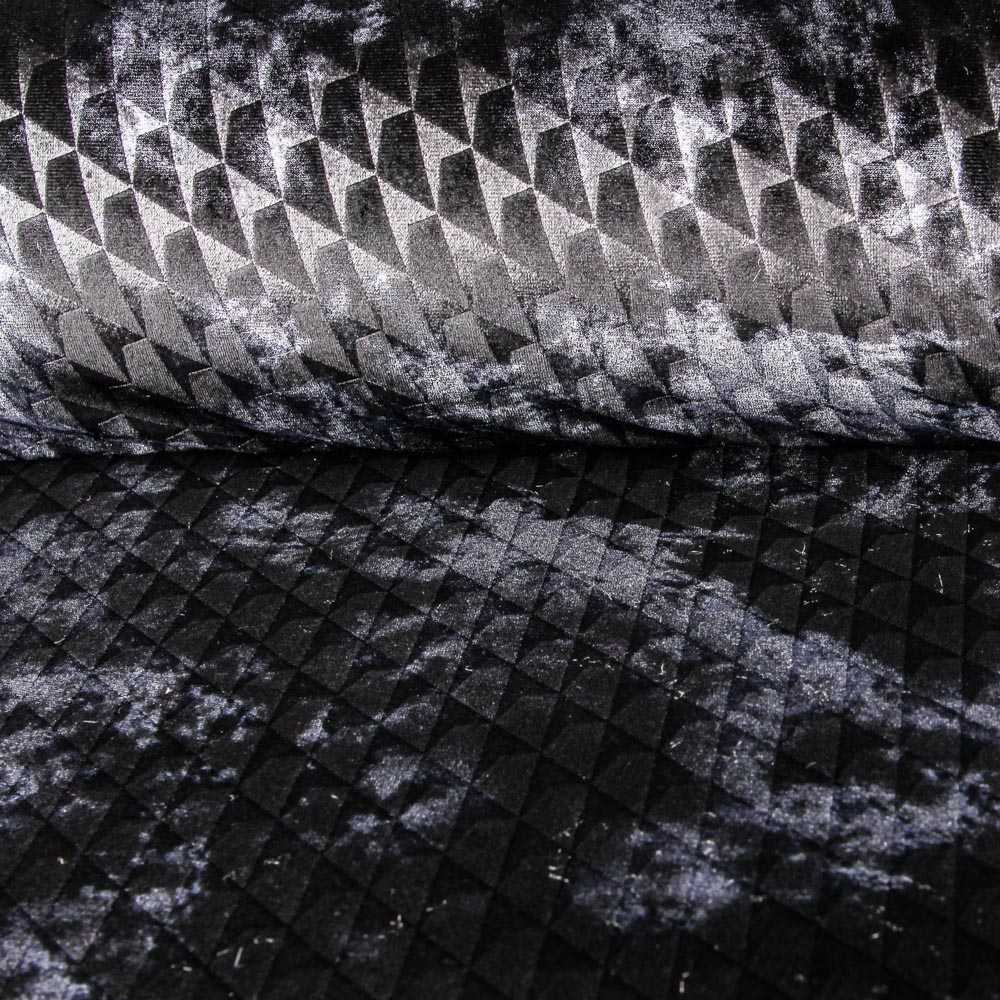Velours Frappé Jacquard Noir - Ribes y Casals
