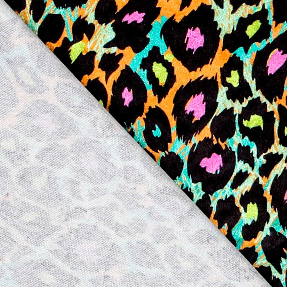 Velours  Frappé Léopard Multicolore - Ribes y Casals