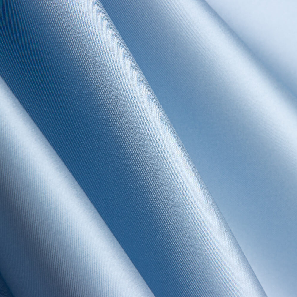 Mikado Soie Naturelle Mélange Bleu Porcelaine - Ribes y Casals