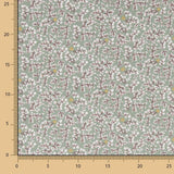 Micro velours côtelé imprimé fleurs d&#39;eau - Ribes y Casals