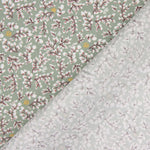 Micro velours côtelé imprimé fleurs d&#39;eau - Ribes y Casals