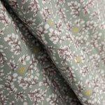 Micro velours côtelé imprimé fleurs d&#39;eau - Ribes y Casals