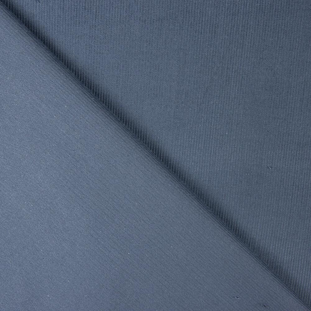 Micro Velours Côtelé de Coton Bleu Foncé - Ribes y Casals