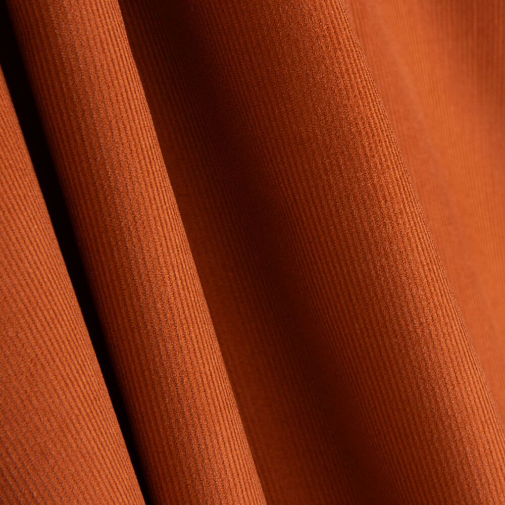 Micro velours côtelé orange foncé - Ribes y Casals