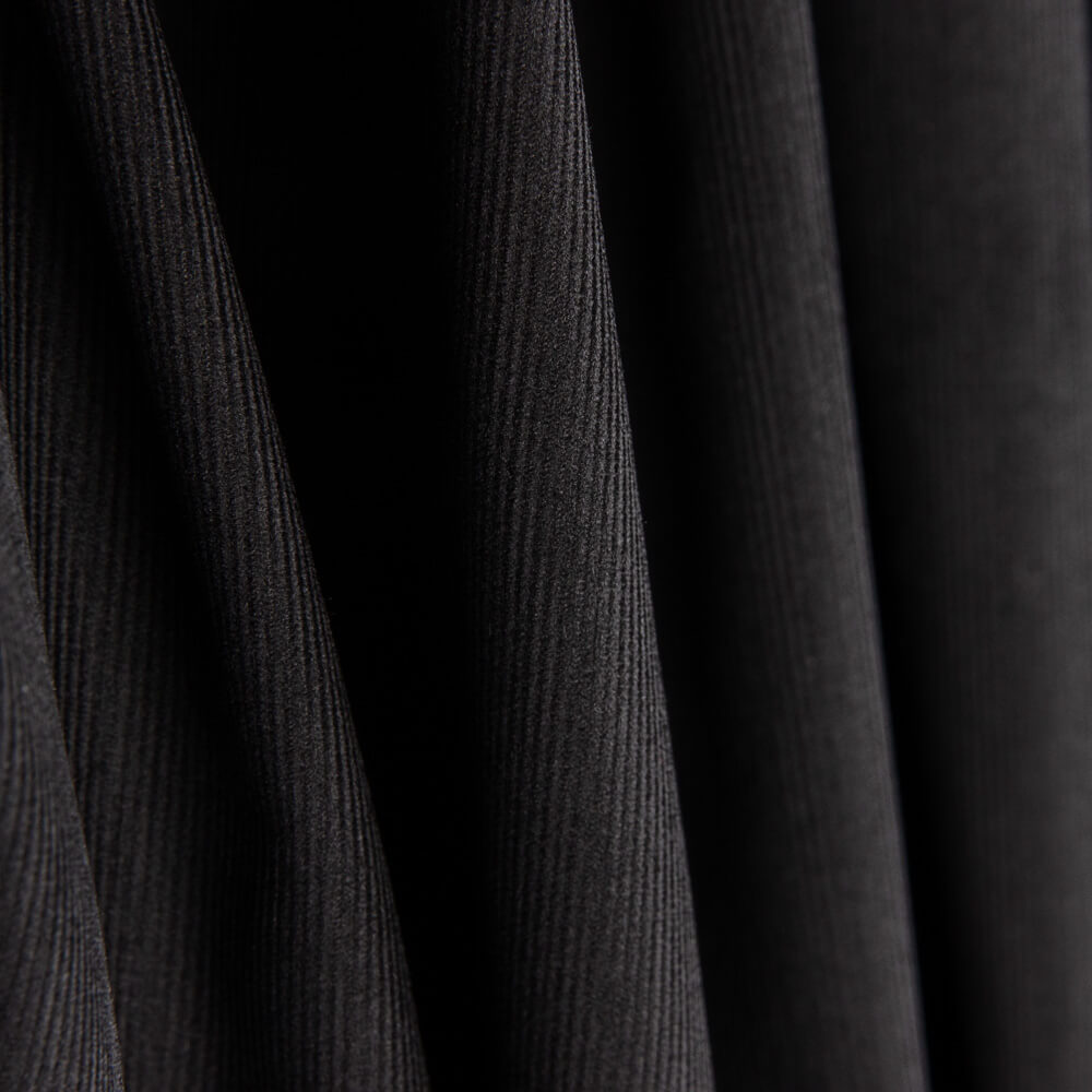 Microcorduroy de coton noir - Ribes y Casals