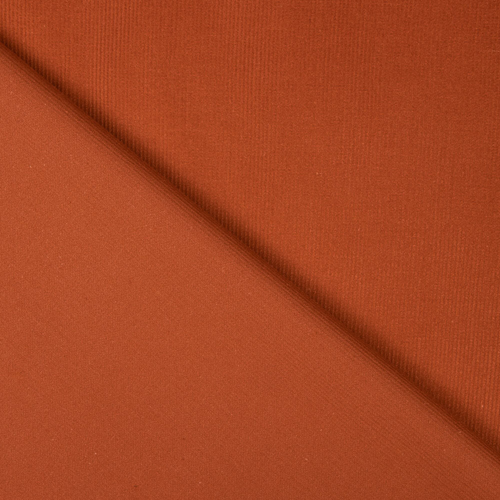 Microcorduroy de coton à carreaux rouges - Ribes y Casals