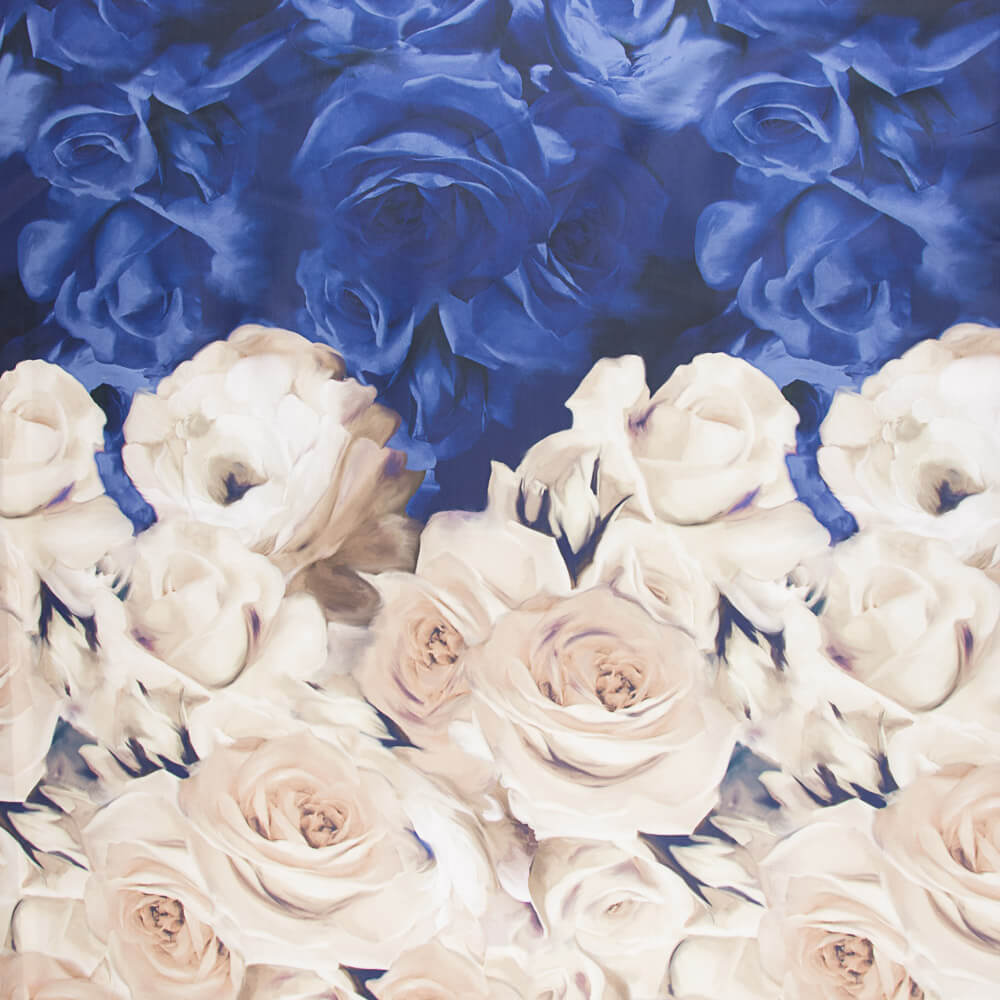 Mikado Lisière Roses Beige - Ribes y Casals