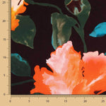 Mikado en polyester imprimé noir - Ribes y Casals