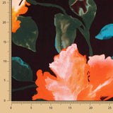 Mikado en polyester imprimé noir - Ribes y Casals