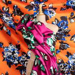 Mikado Polyester Imprimé Fuchsia - Ribes y Casals