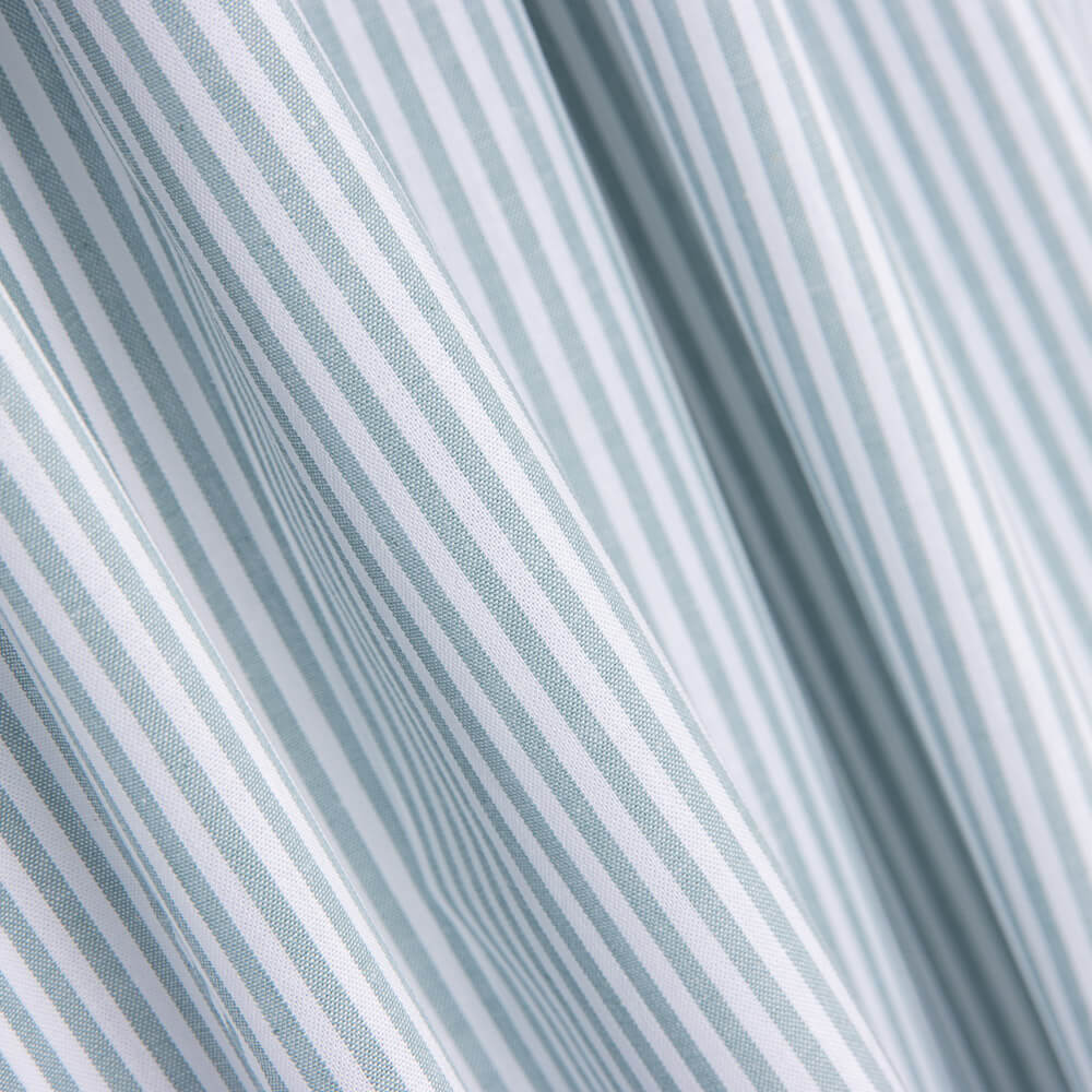 Coton Vichy Mini Rayure Vert Pâle - Ribes y Casals