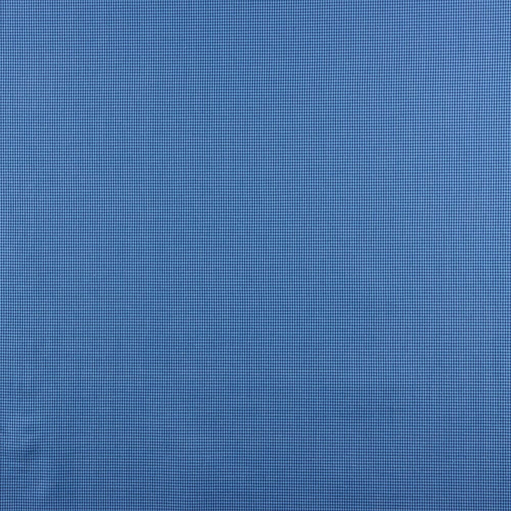 Coton Seersucker Mini Carreaux Bleu Roi - Ribes y Casals