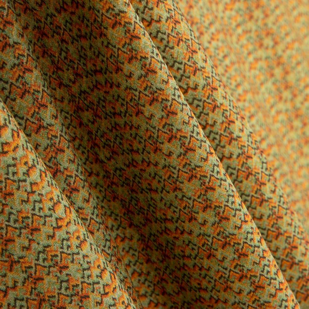 Viscose Mini Ethnique Verdâtre - Ribes y Casals