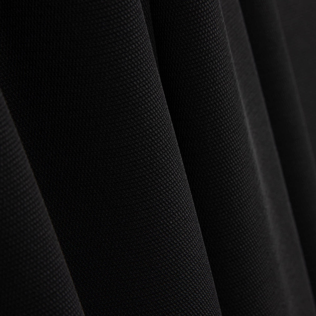 Piqué fin de polyester noir - Ribes y Casals