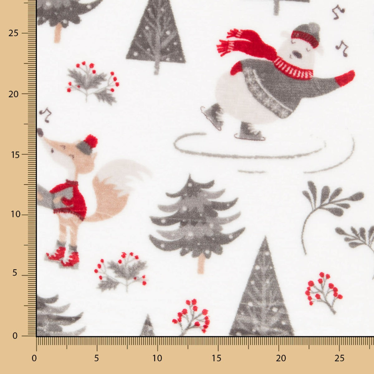 Minky Oursons Neige - Ribes y Casals