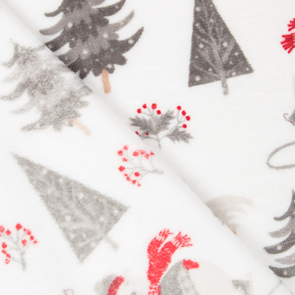 Minky Oursons Neige - Ribes y Casals