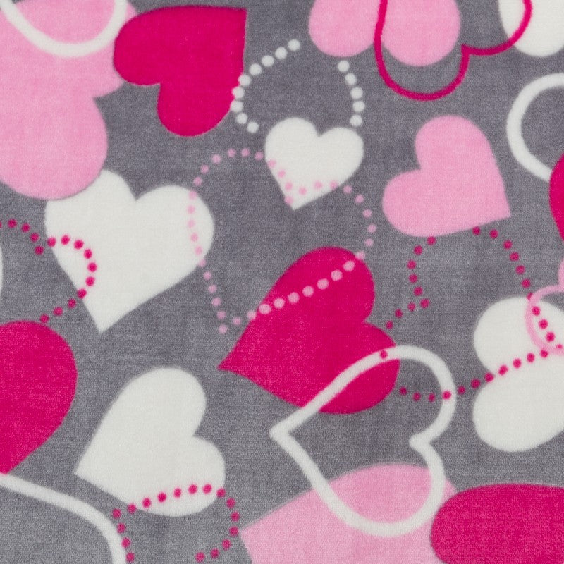 Minky Coeurs Gris - Ribes y Casals