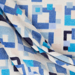 Minky Carreaux Bleu - Ribes y Casals