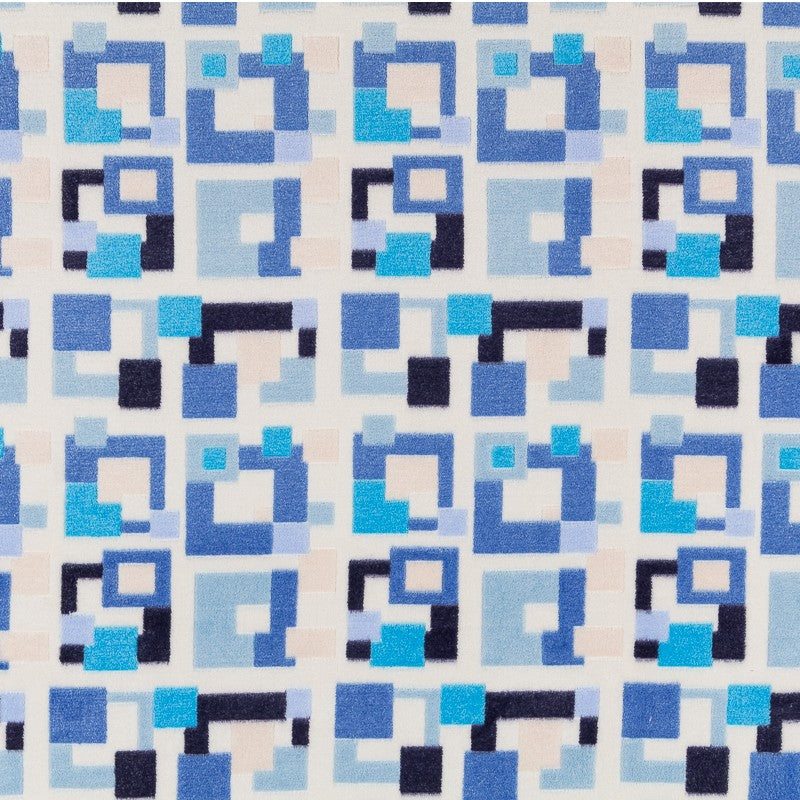 Minky Carreaux Bleu - Ribes y Casals