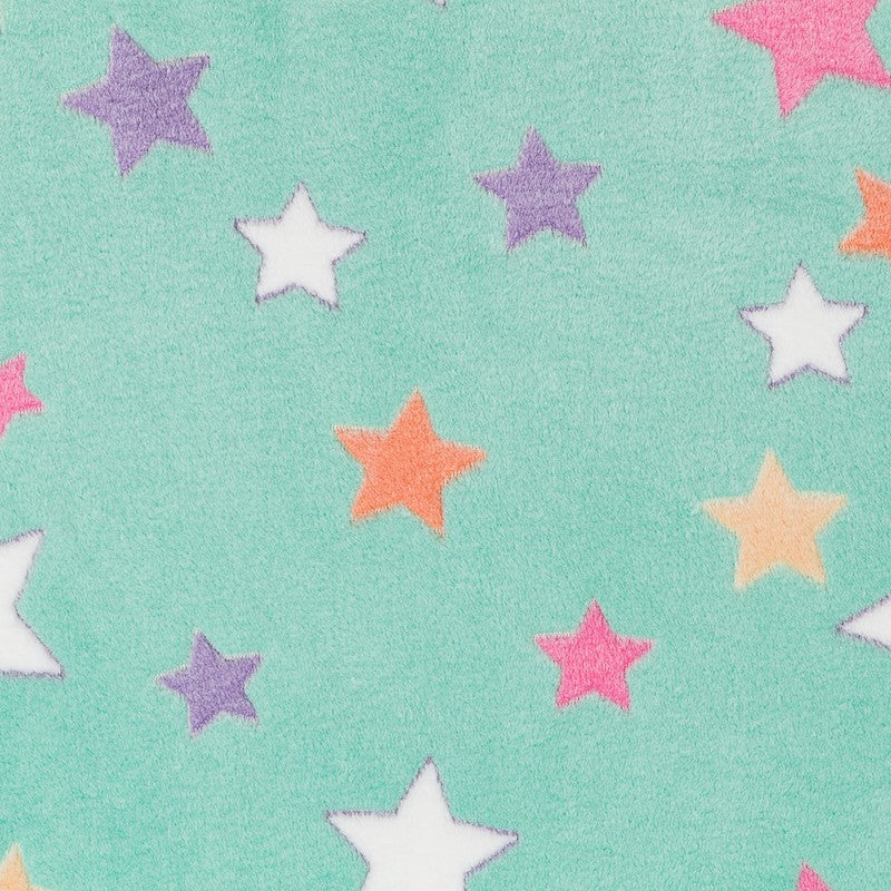 Minky Petites Étoiles Vert d&#39;Eau - Ribes y Casals