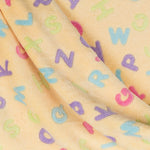 Minky Soupe de Lettres Jaune - Ribes y Casals