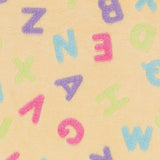 Minky Soupe de Lettres Jaune - Ribes y Casals