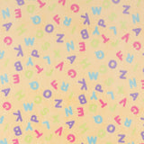 Minky Soupe de Lettres Jaune - Ribes y Casals