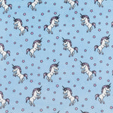 Minky Licorne Bleu - Ribes y Casals